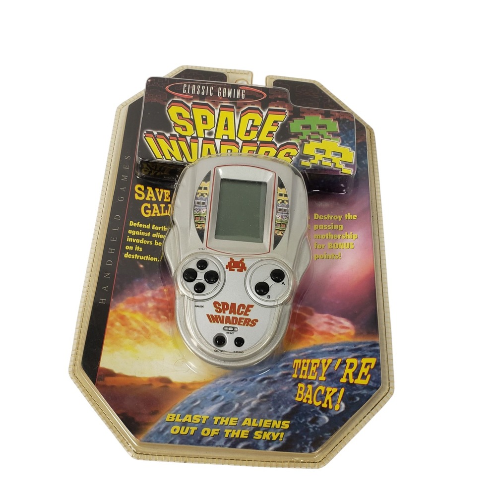 Classic Gaming Space Invaders Handheld Game Electronic Retro‎ Excalibur New
